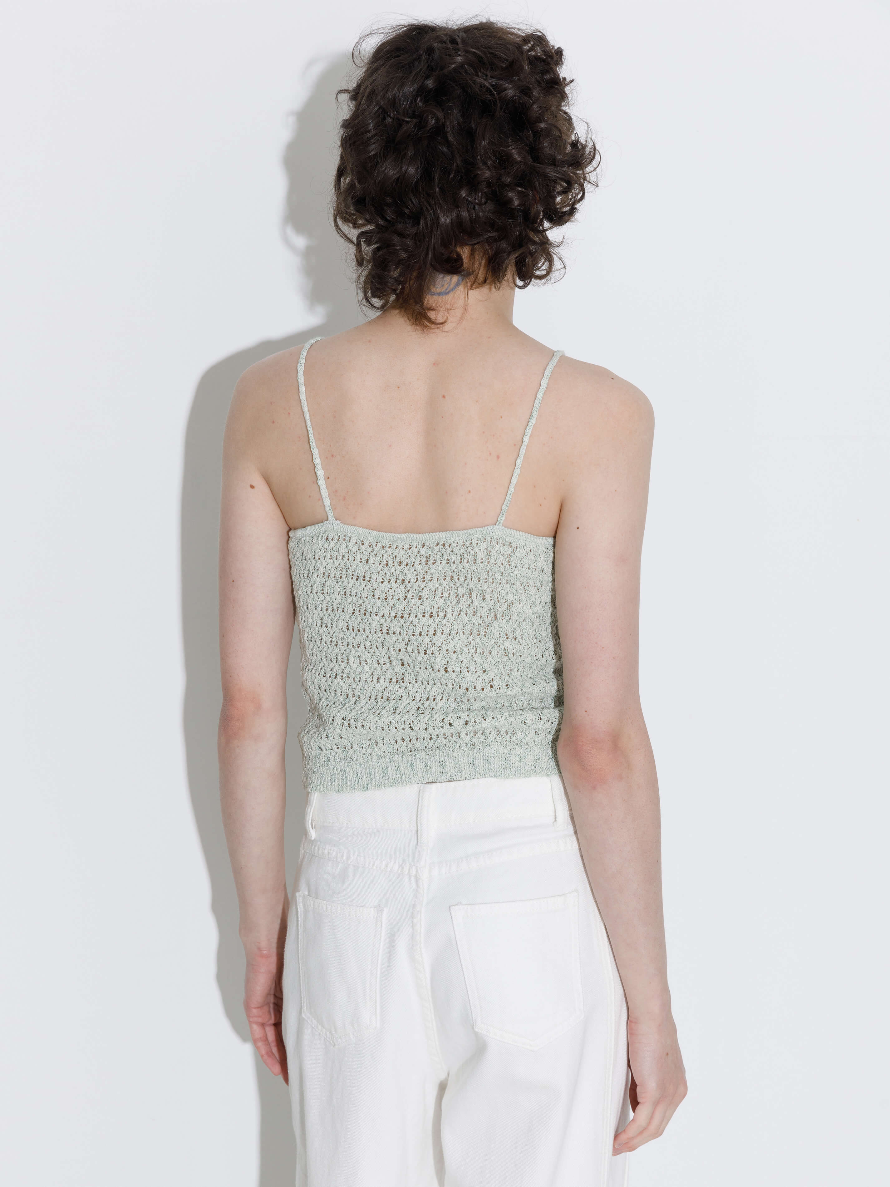 Thin Strap Ribbed Knit Vest-6