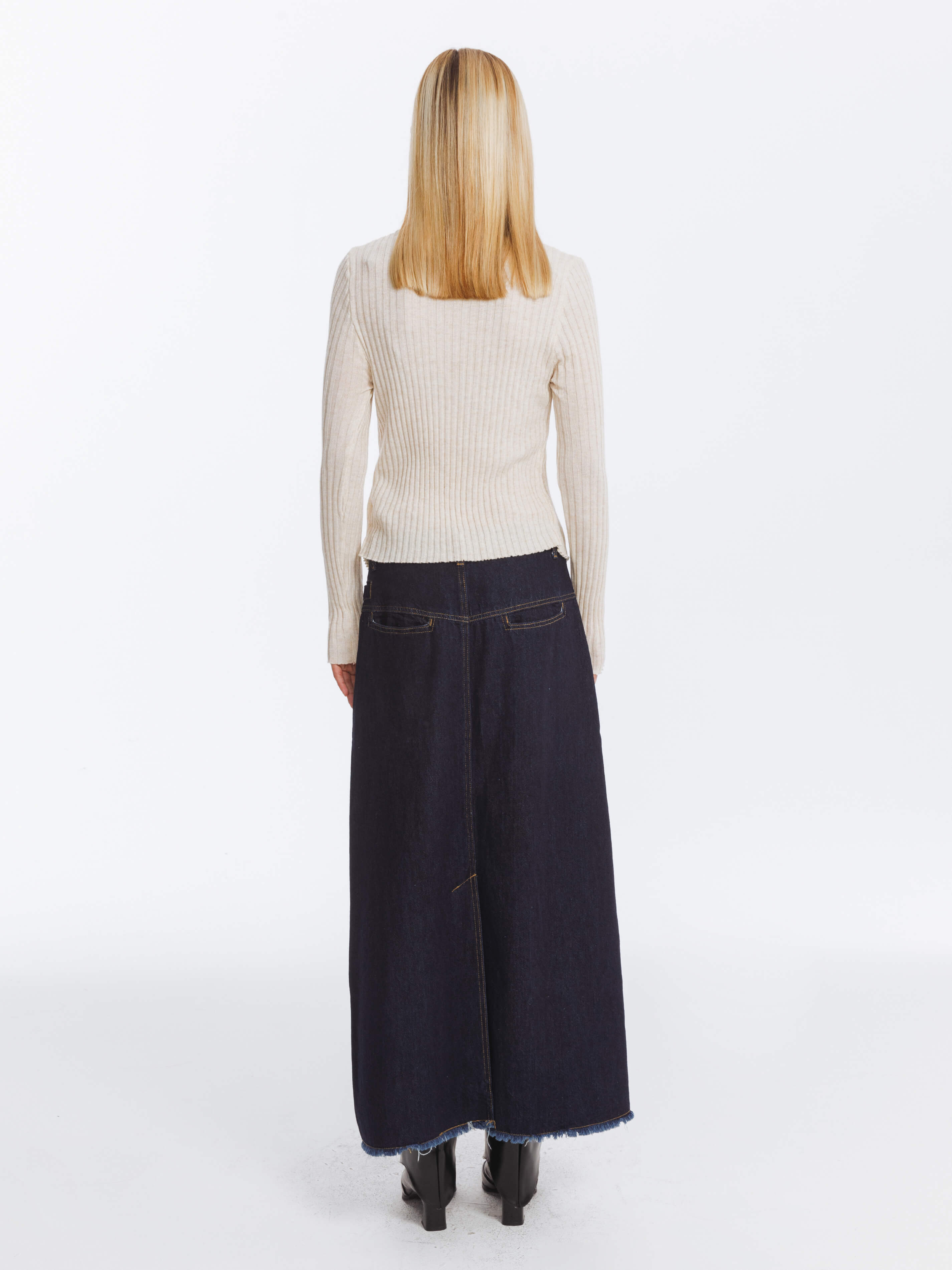 Single Button Cardigan with Wool Blend-6