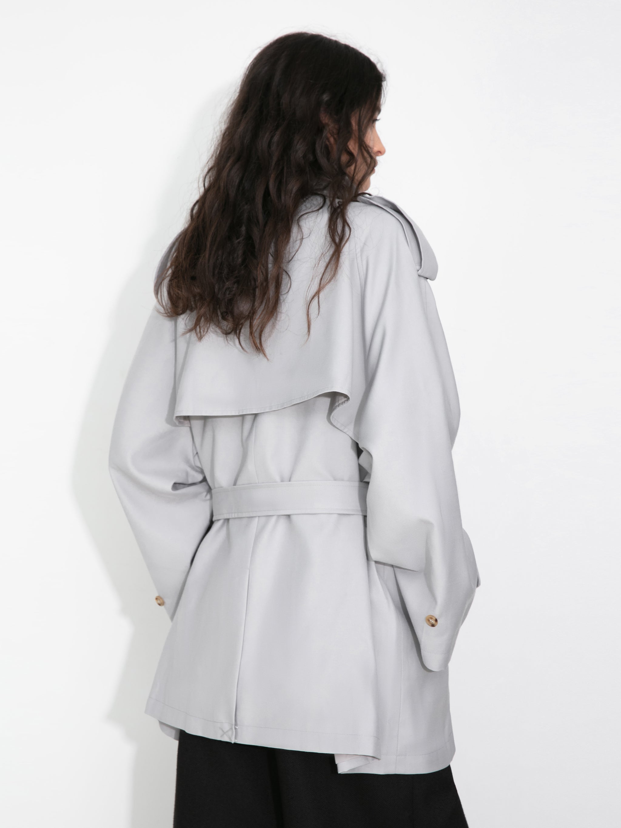 Oversized Mid-Length Trench Coat with Belt-6