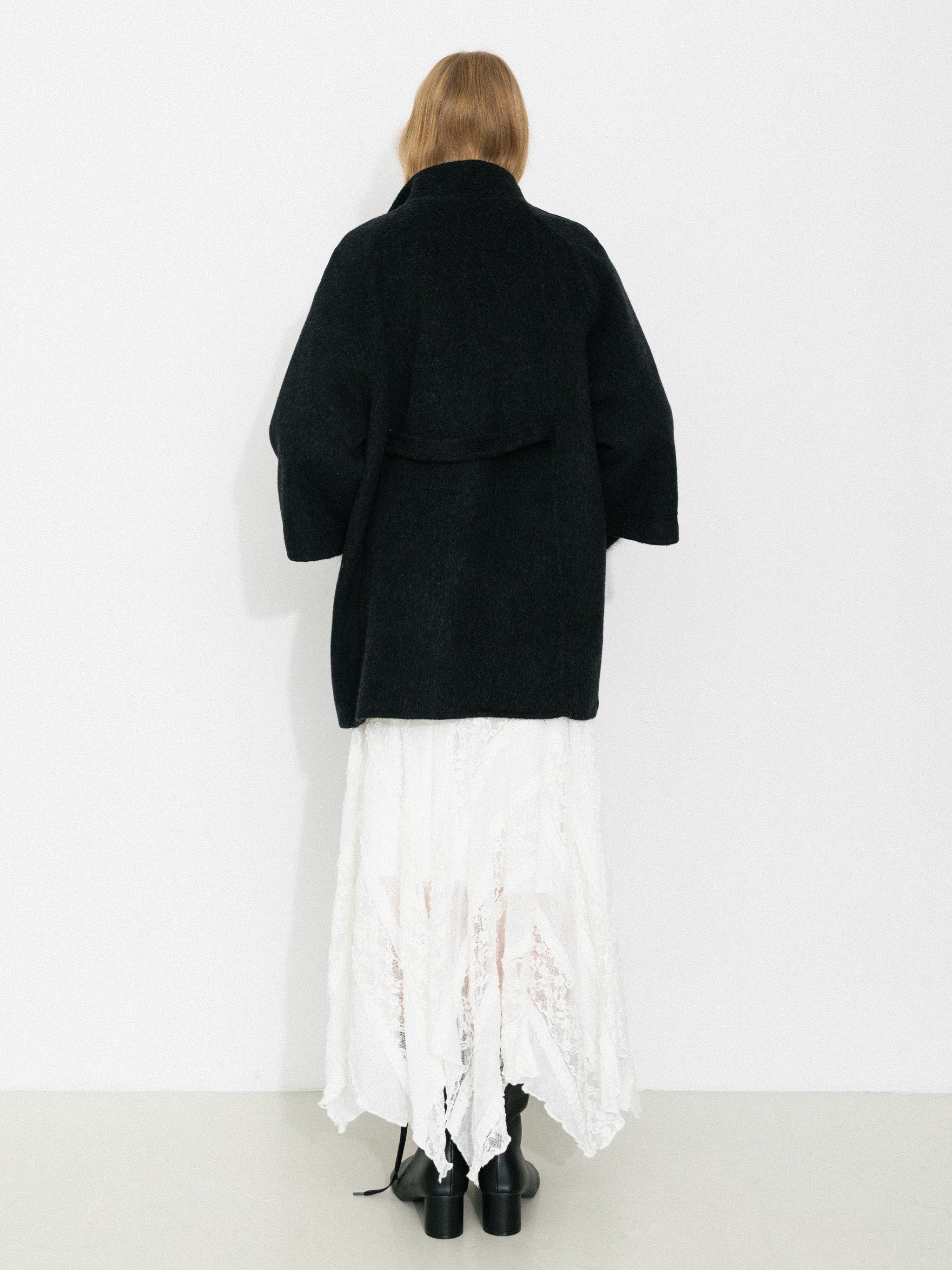 Minimal Wool-Blend Waist-Defined Coat-6
