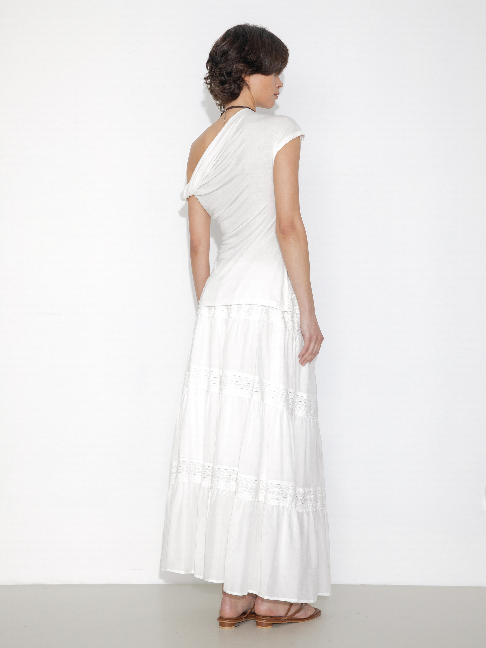 Panelled Lace Maxi Skirt-5