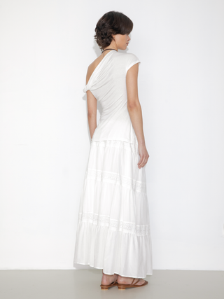 Panelled Lace Maxi Skirt