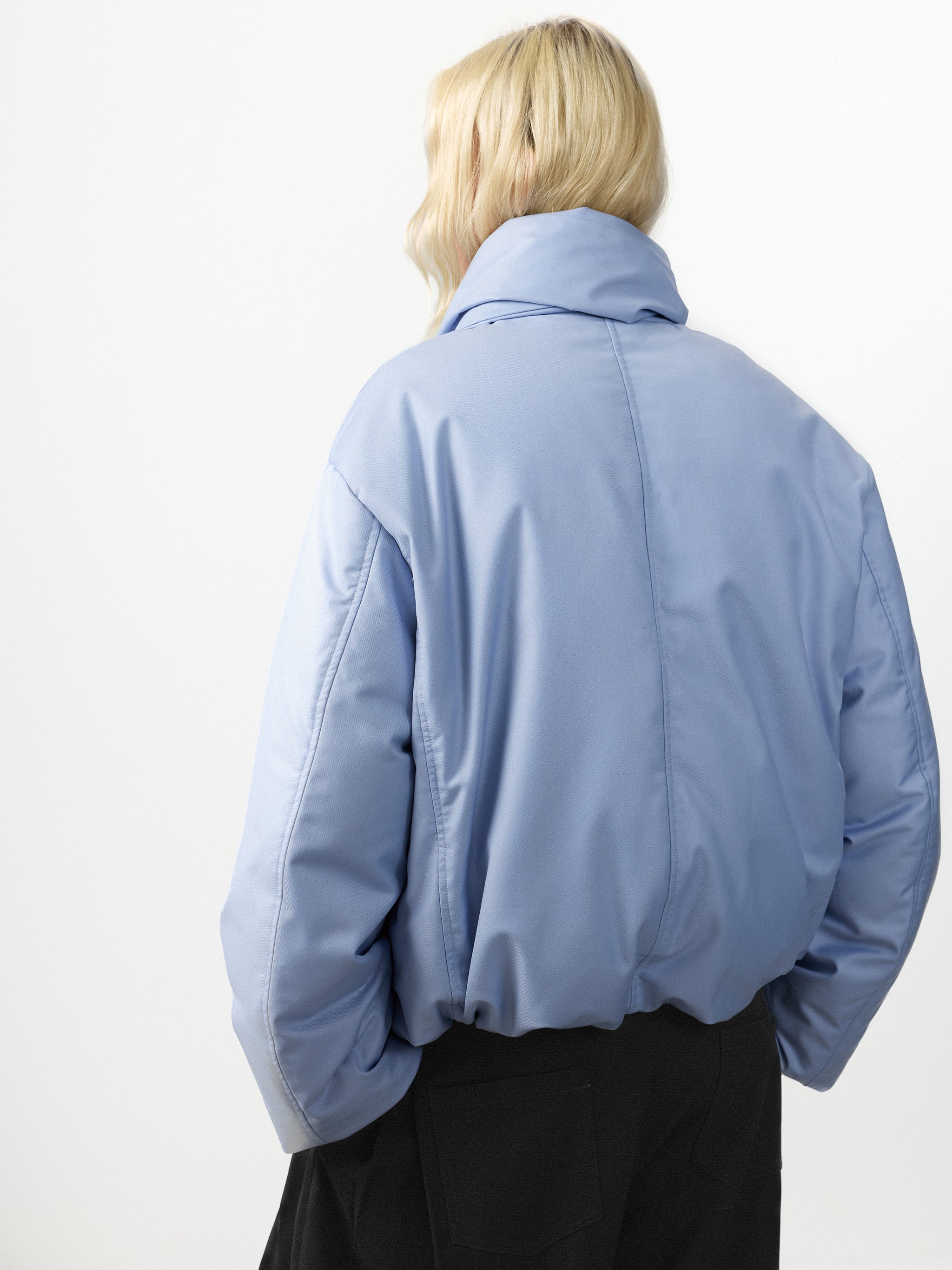 CUBIC Detachable Scarf Puffer Down Jacket-6