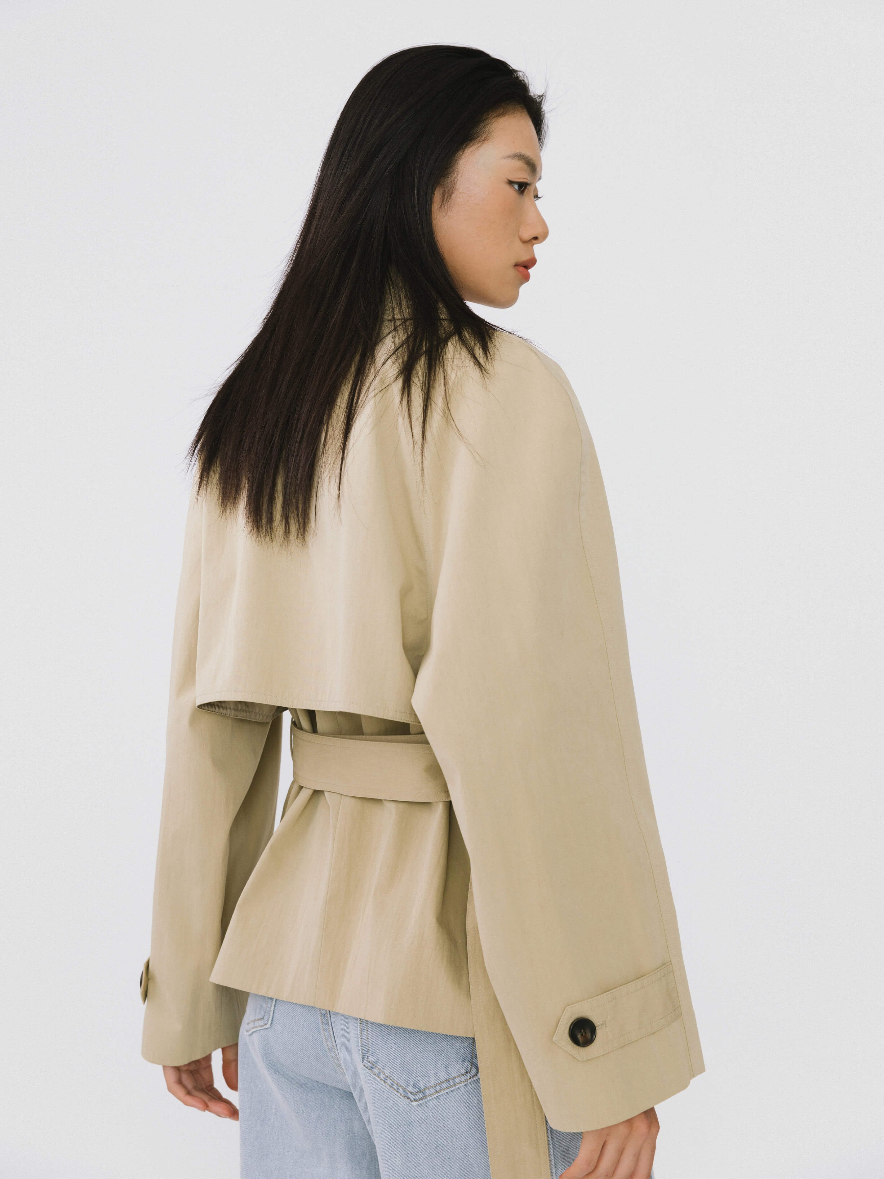 Short Hunting Trench Coat-5
