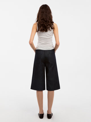 CUBIC Lyocell Striped Linen Vest