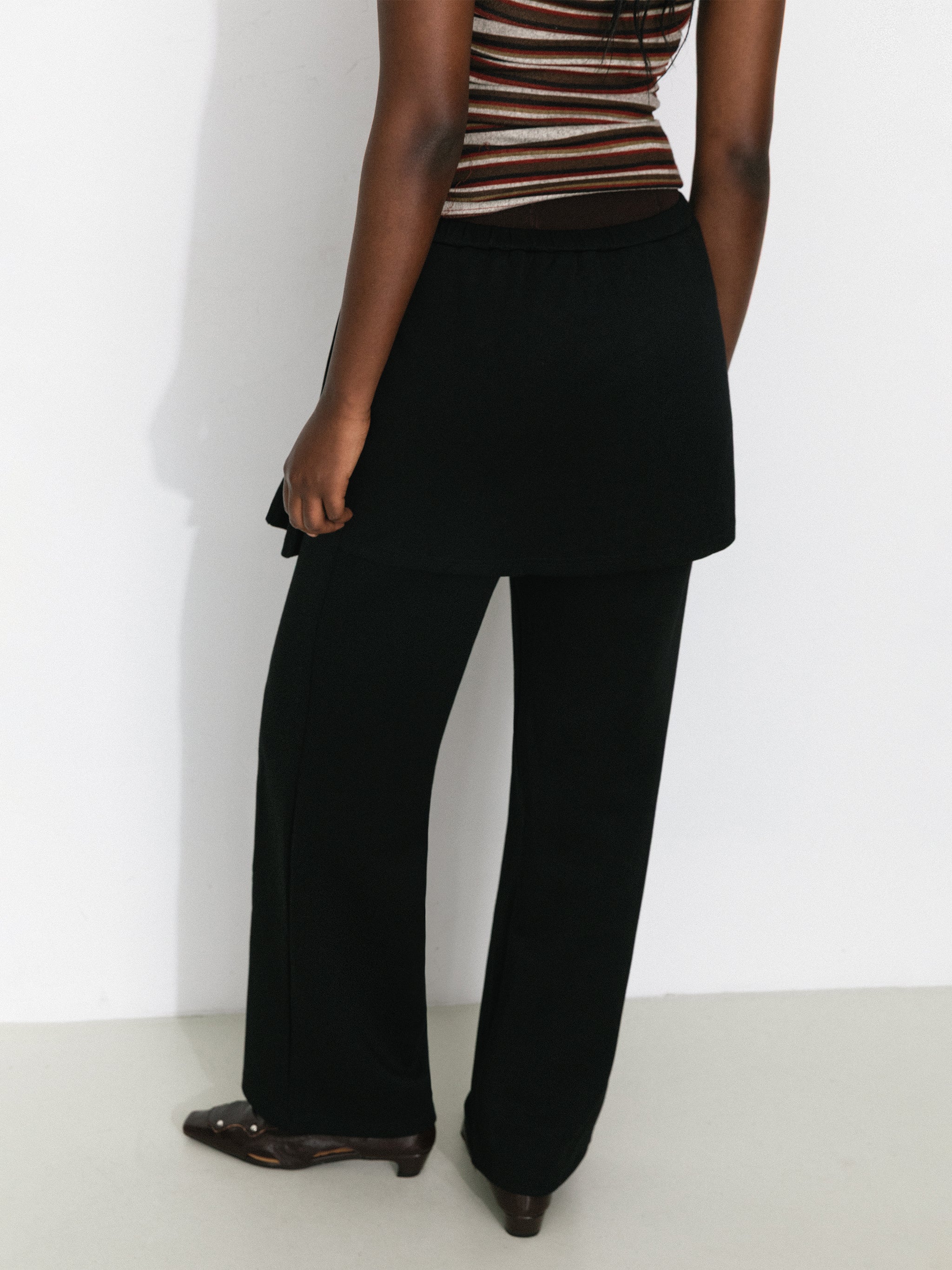 Casual Drawstring Waist Straight Pants-6