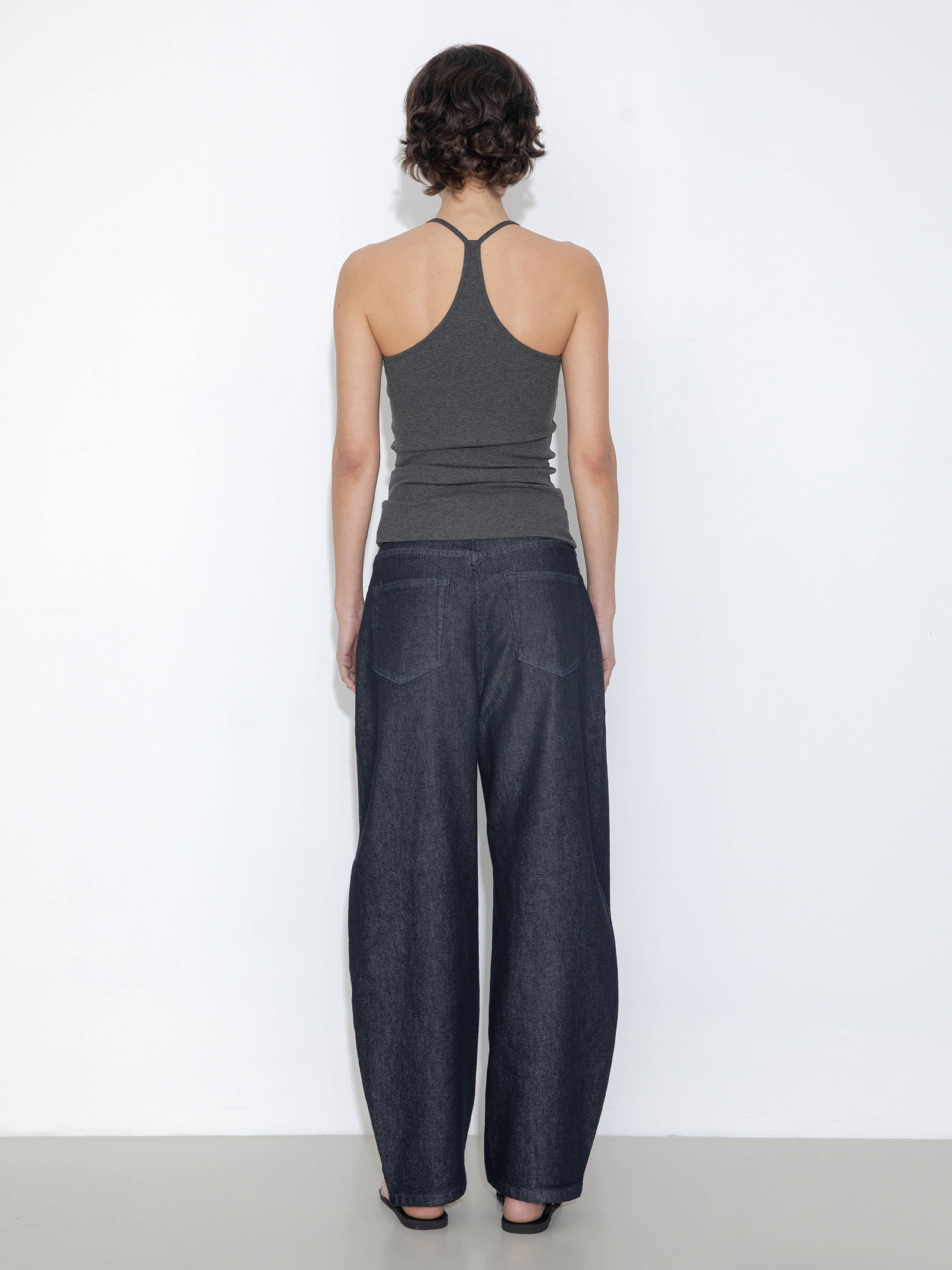 Panelled Loose-Fit Wide-Leg Tapered Jeans-6