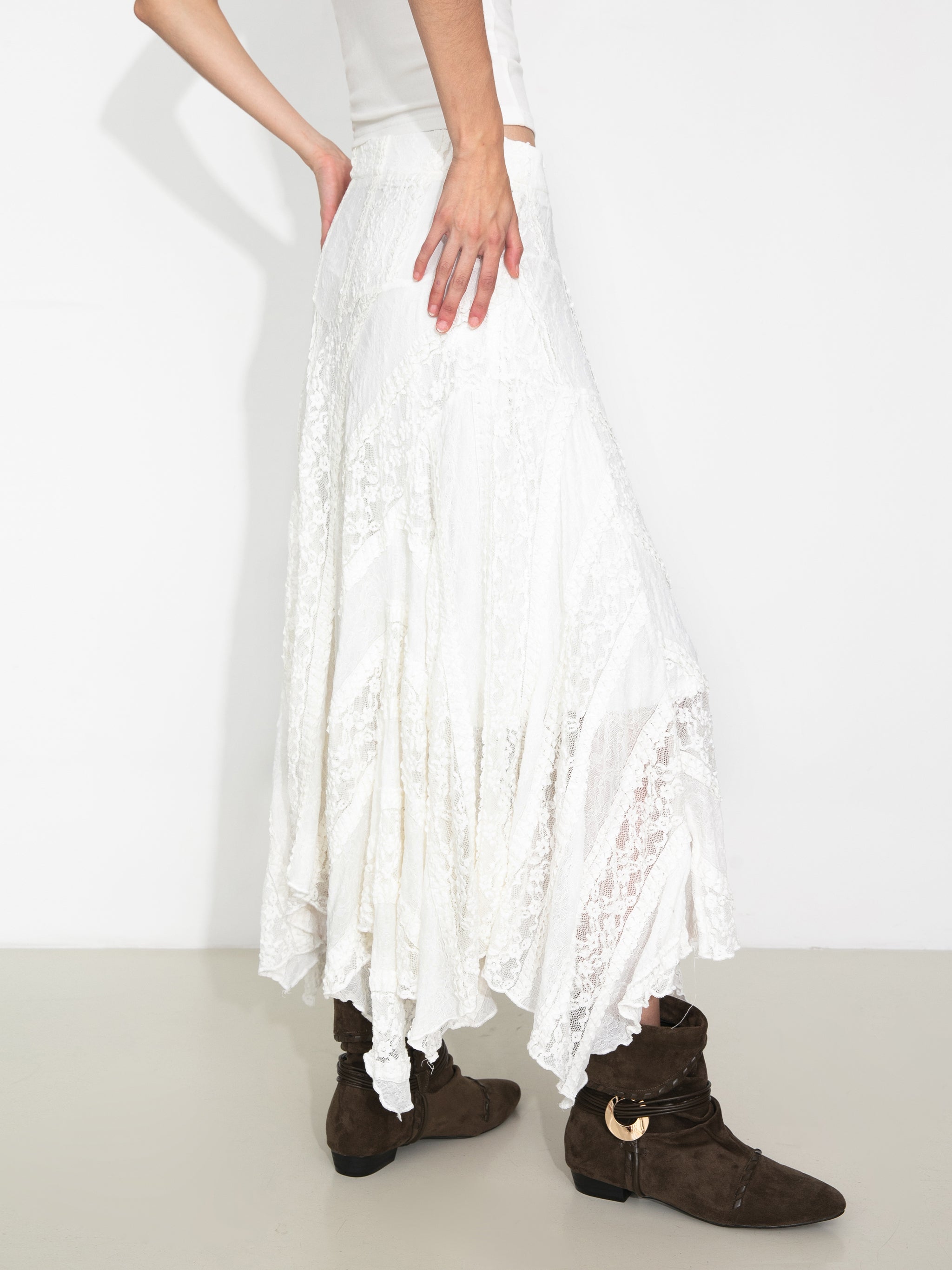 Chiffon Knit Asymmetric Maxi Dress-6