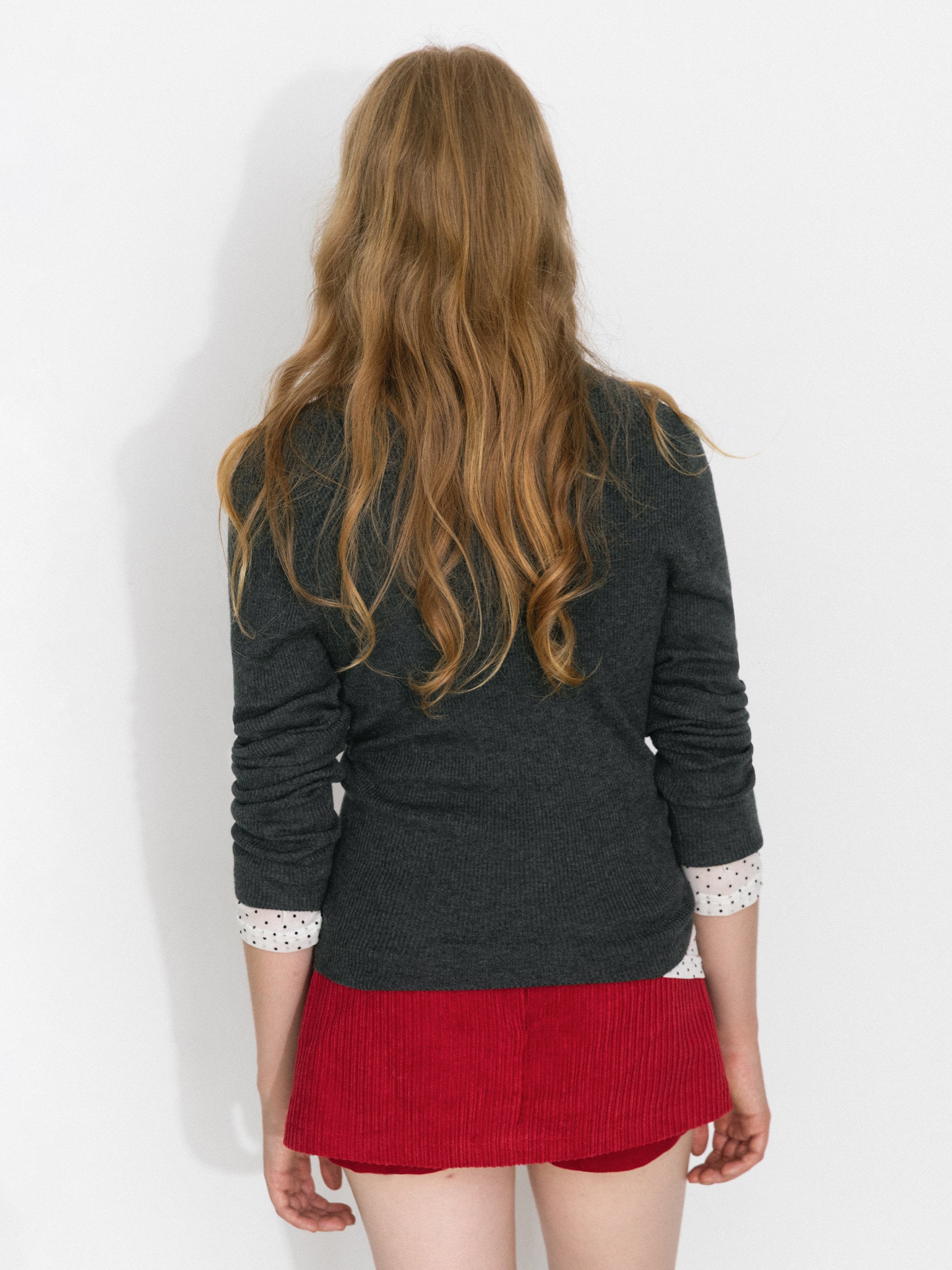 Y2K Corduroy Side-Zip Skort-6