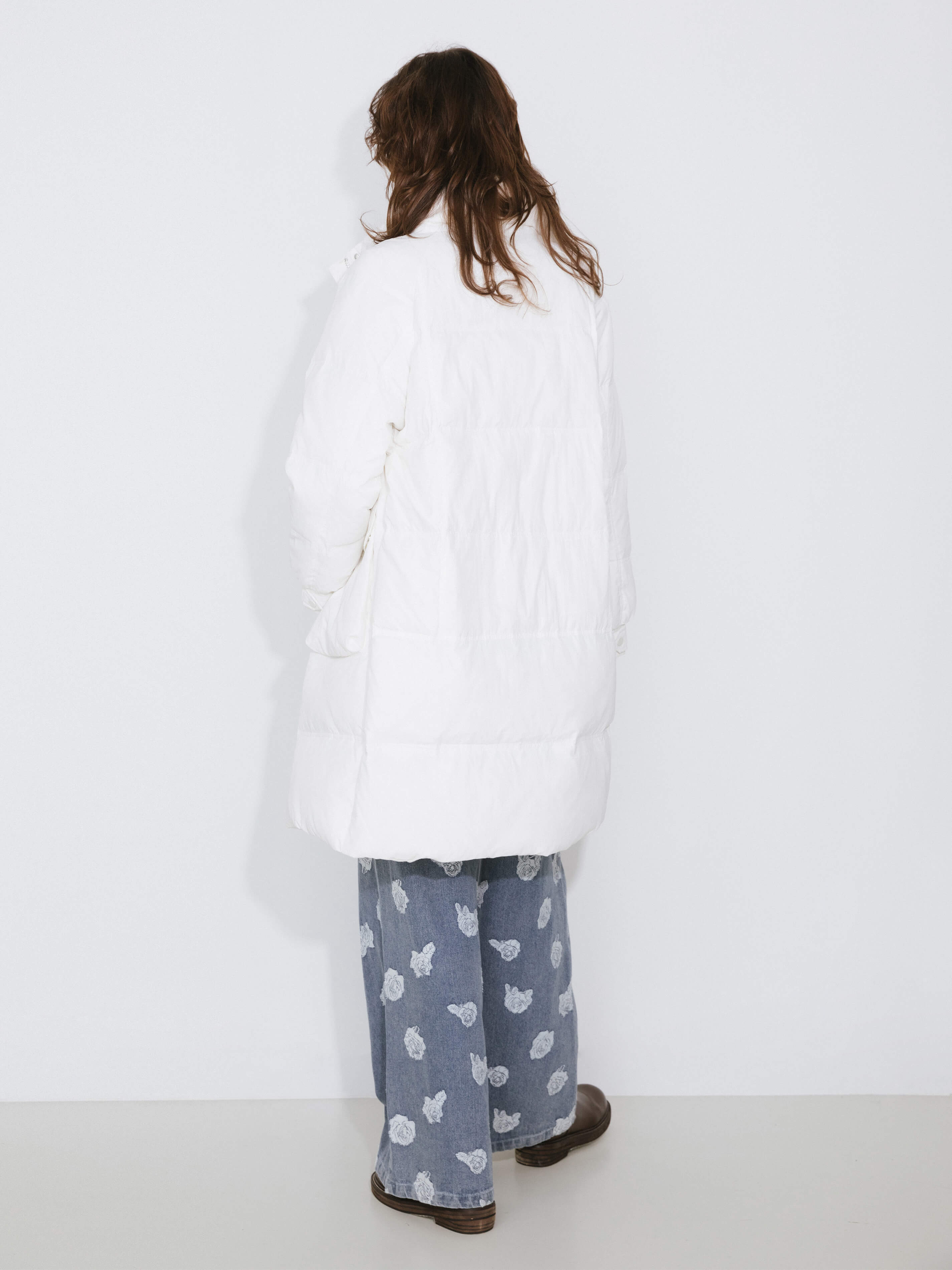 Raglan Long Puffer Down Coat-6