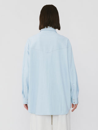Light-colored Loose Denim Jacket