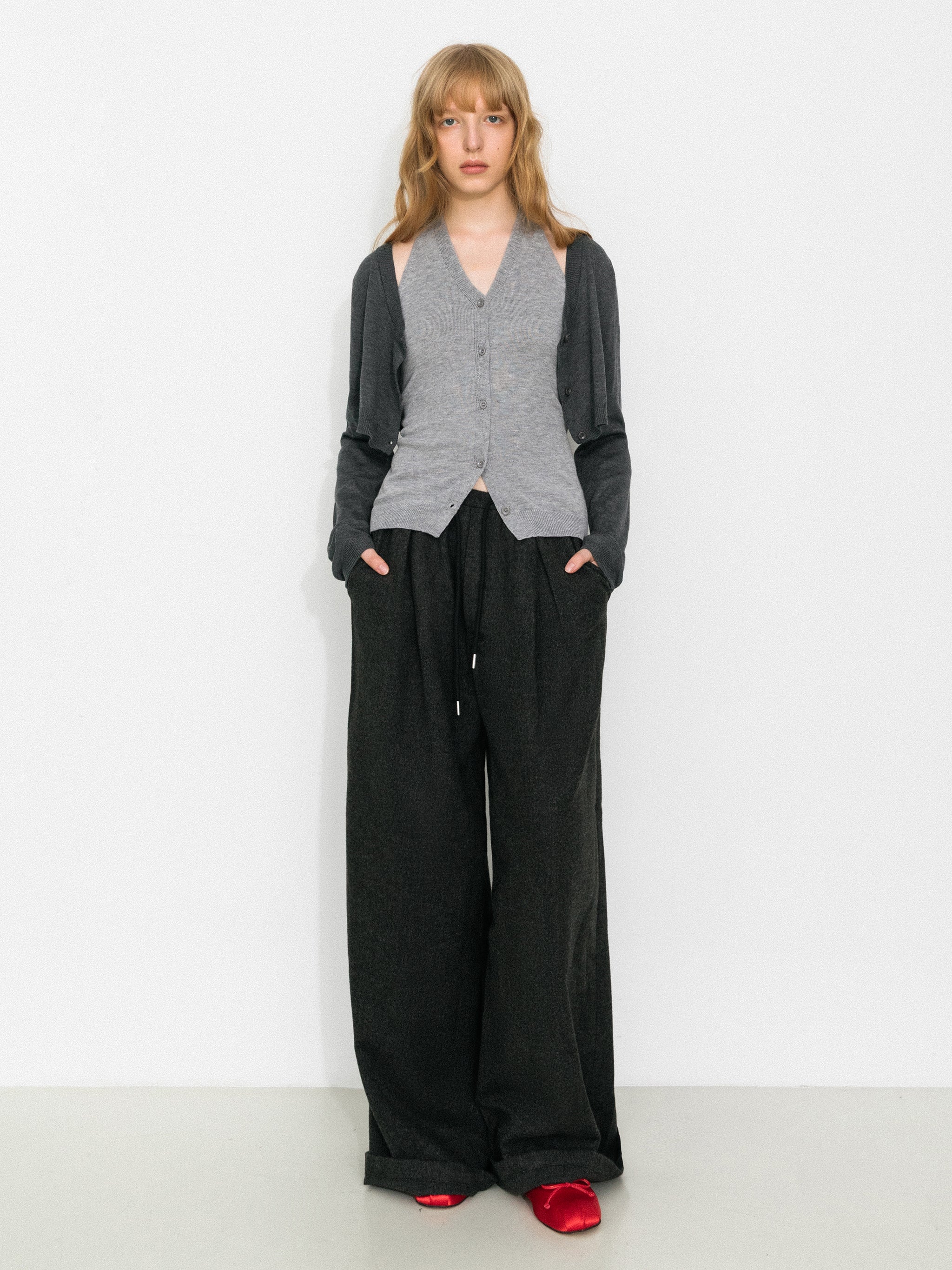 Minimal Color-Block Halter Two-Piece Top-6