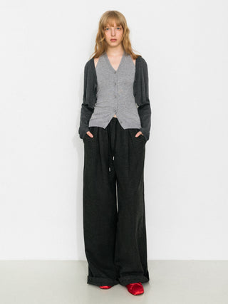 Minimal Color-Block Halter Two-Piece Top