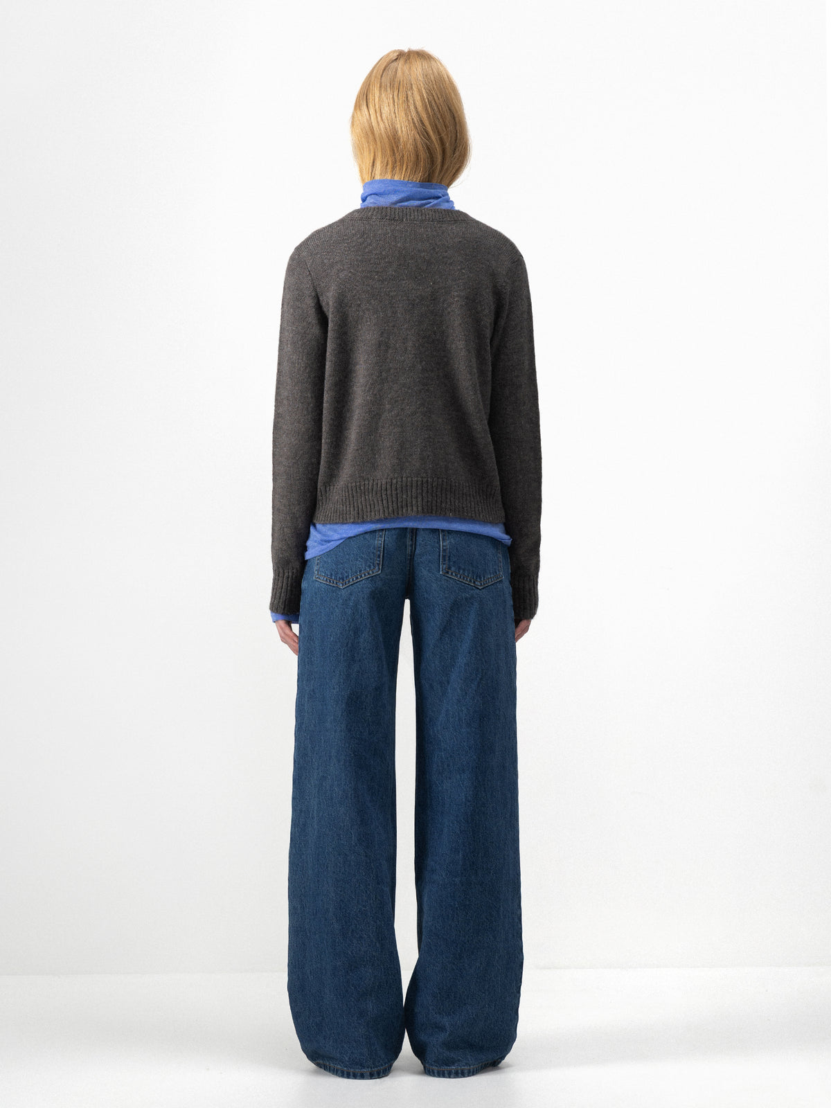 CUBIC Marled Knit Button-Up Cardigan-6