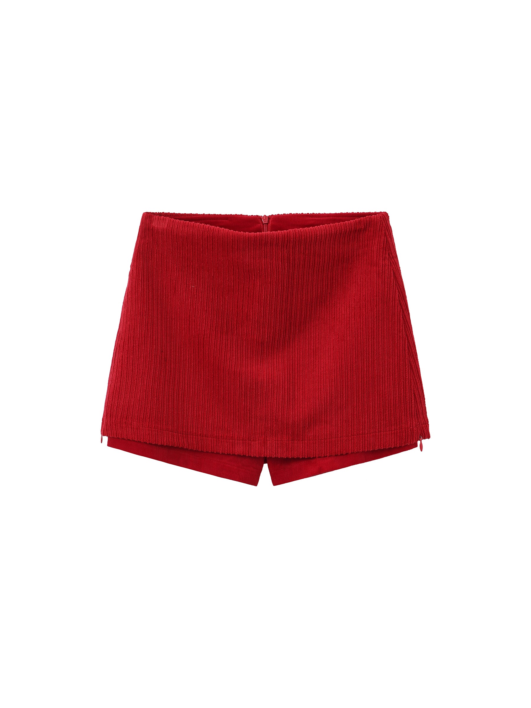 Y2K Corduroy Side-Zip Skort-7