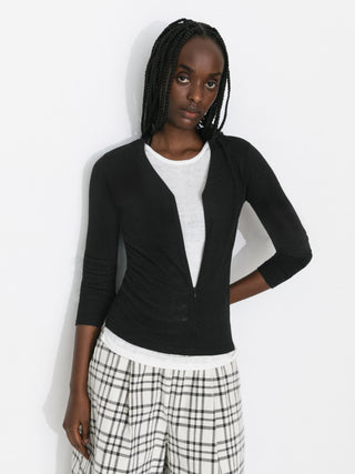 Casual Faux-Layer Knit Top