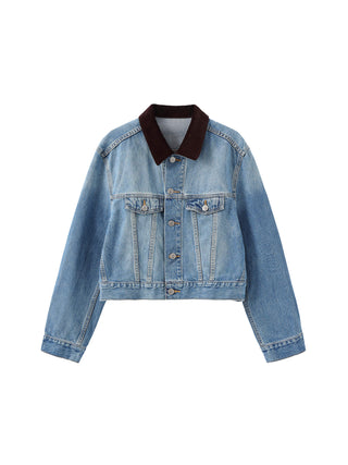 Light Blue Short Denim Jacket