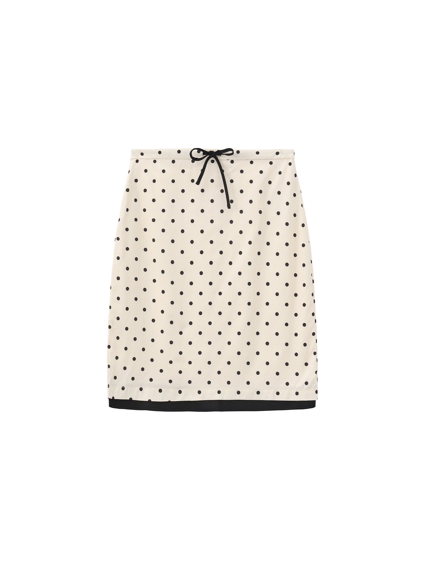 CUBIC Polka Dot Straight Skirt-7