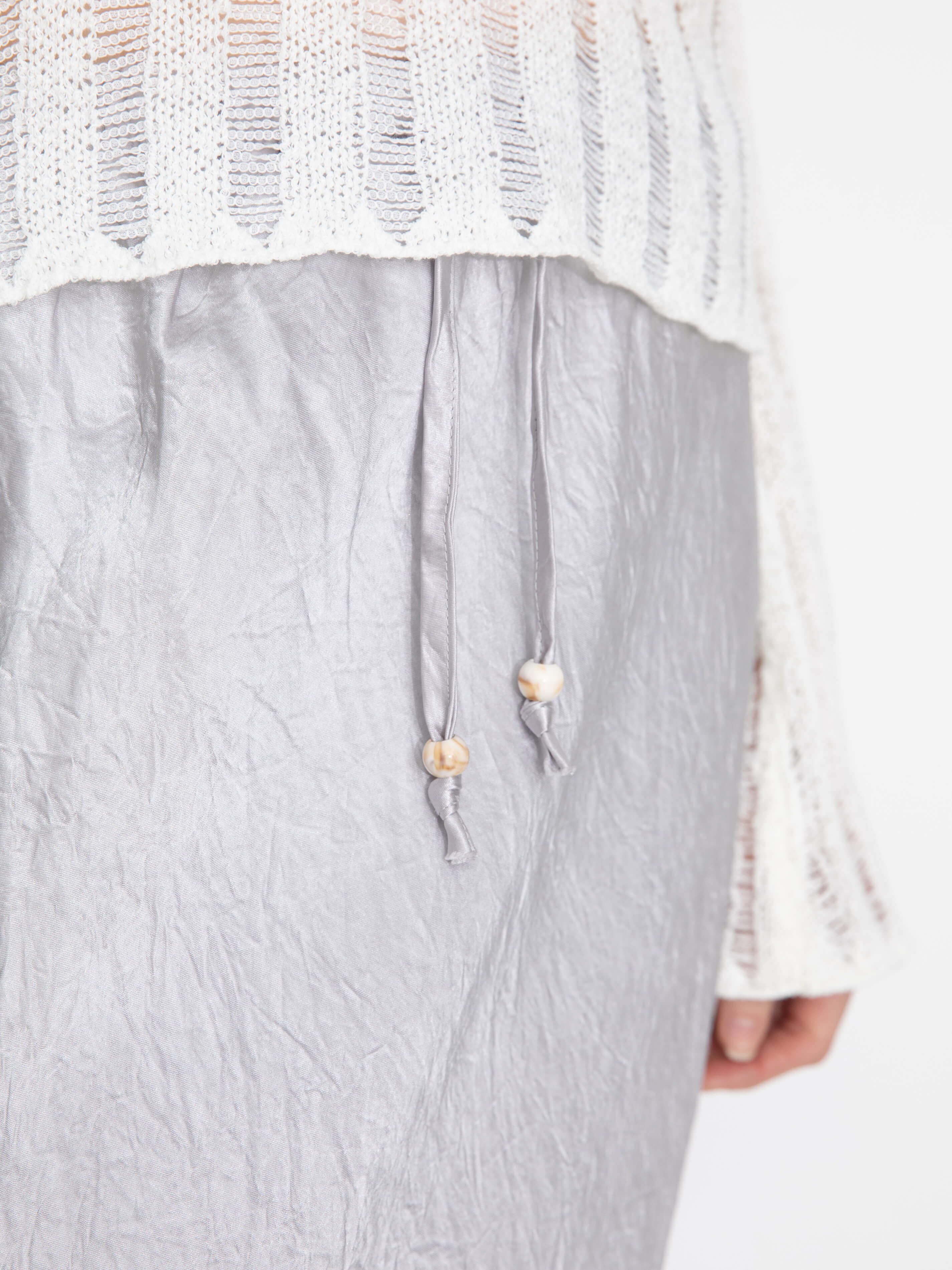 100% Heavyweight Acetate Bias Cut Skirt-5