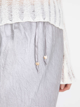100% Heavyweight Acetate Bias Cut Skirt