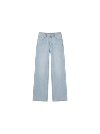 CUBIC High-Rise Straight-Leg Jeans