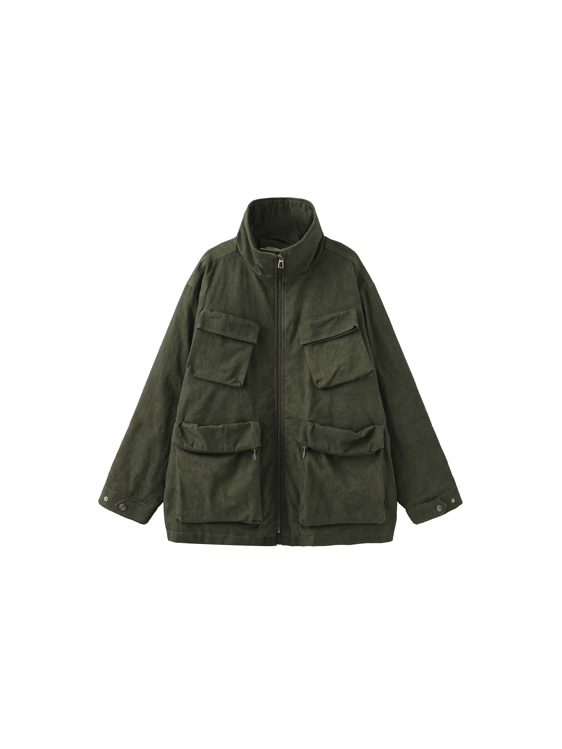 Short High Neck Puffer Jacket-8