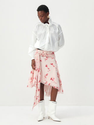 CUBIC Nylon Drawstring Collar Sheer Windbreaker Jacket