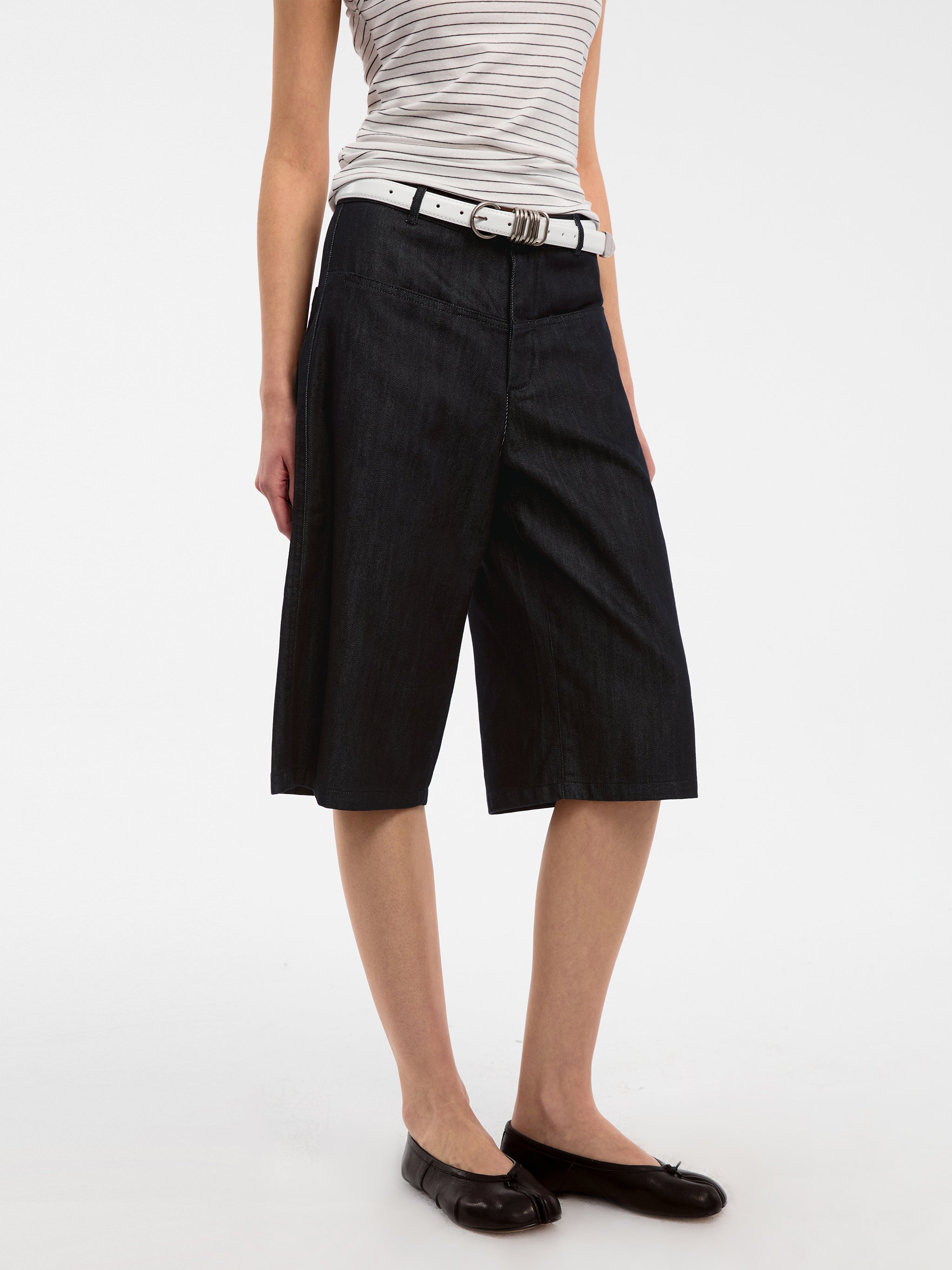 CUBIC Classic Straight Leg Casual Mid-Length Pants-7