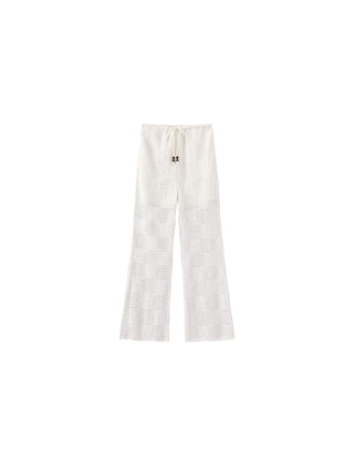 Crochet Knit Hollow-Out Trousers