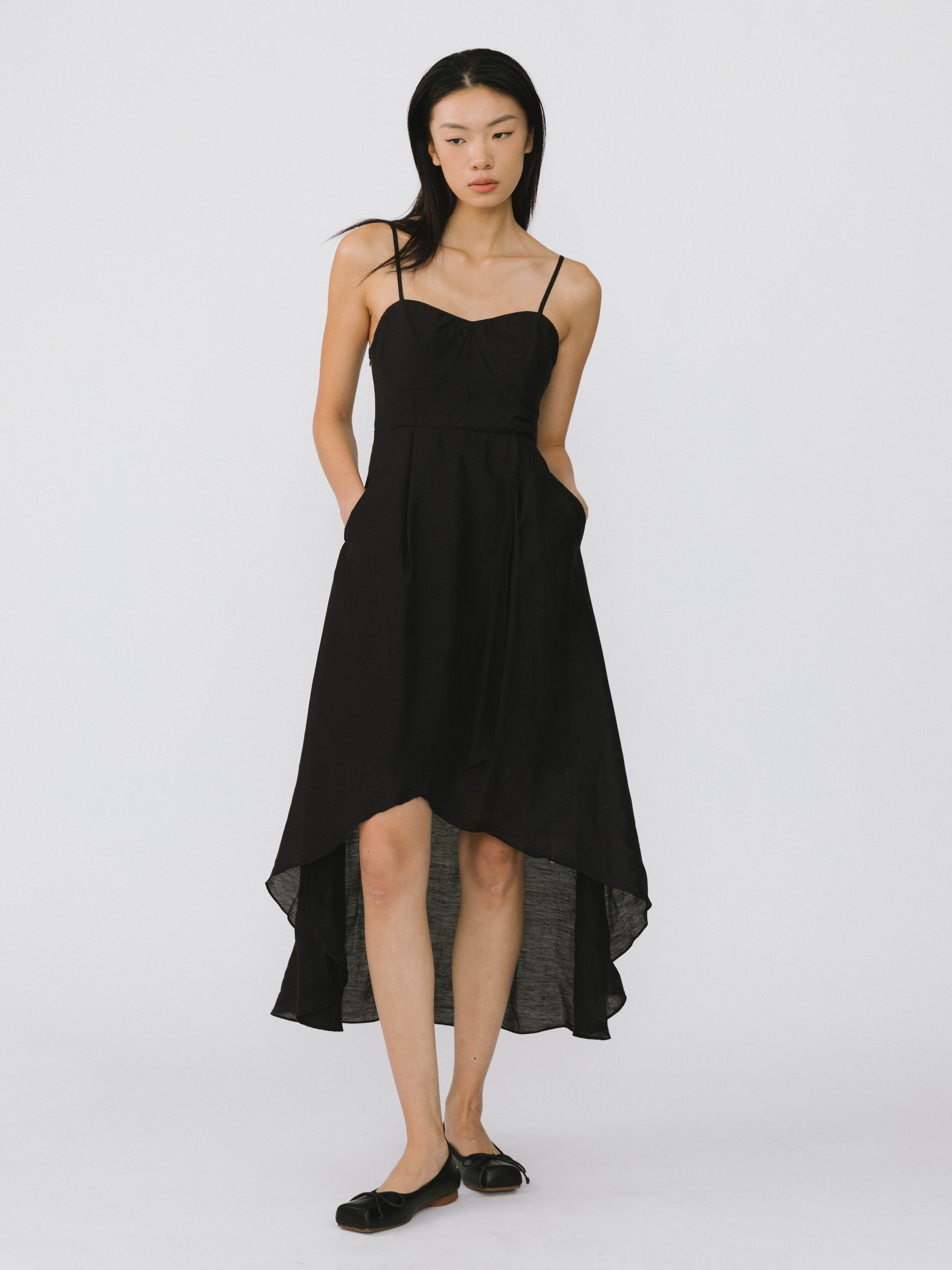 High-low Hem Sling Dress-8