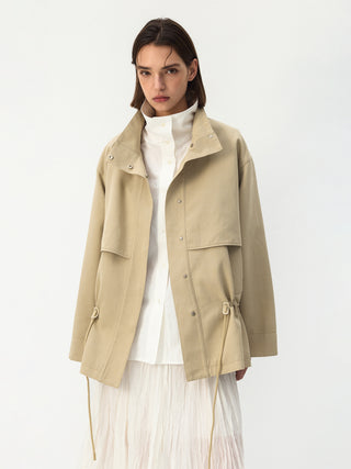 CUBIC Drawstring Cotton Field Jacket