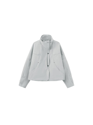 Relaxed Utility Drawstring Hem Down Jacket