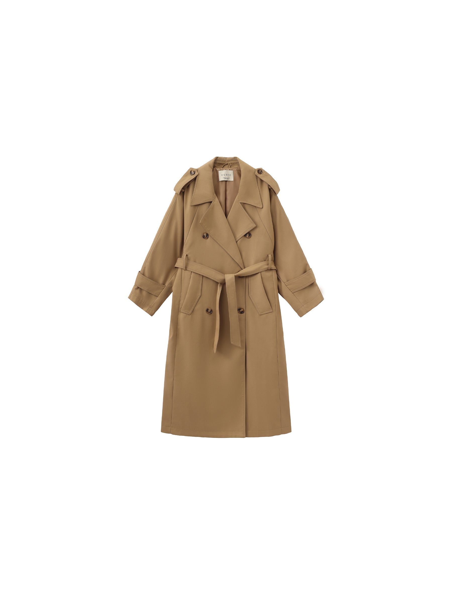 Classic British-Style Double-Breasted Trench Coat-7