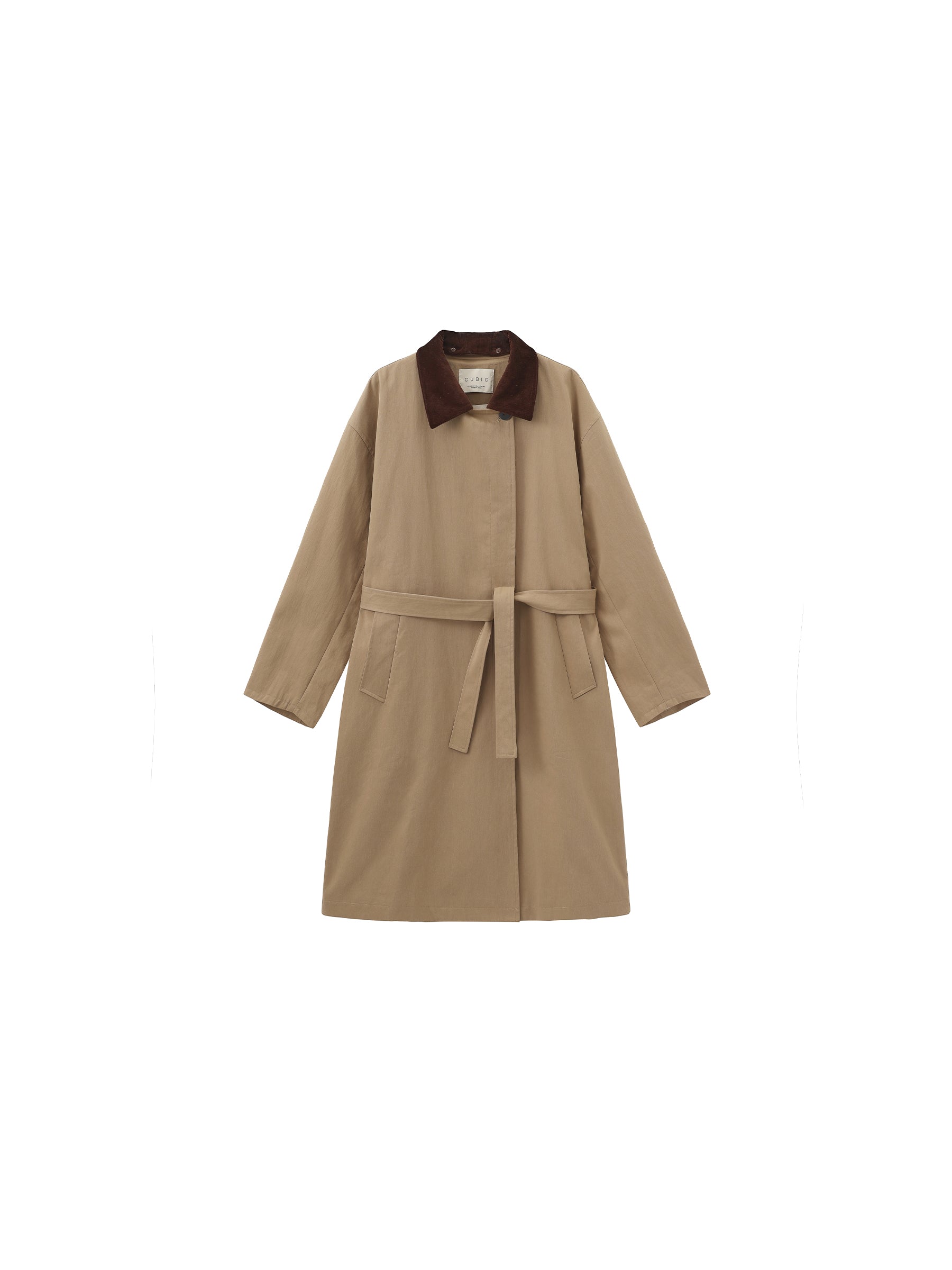 Classic Collared Longline Trench Coat-7