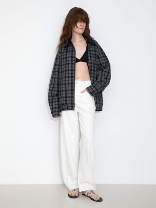 Reversible Jacket with Color-Block Collar