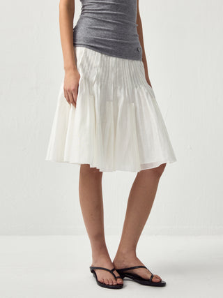 CUBIC Acetate Pleated Umbrella Skirt