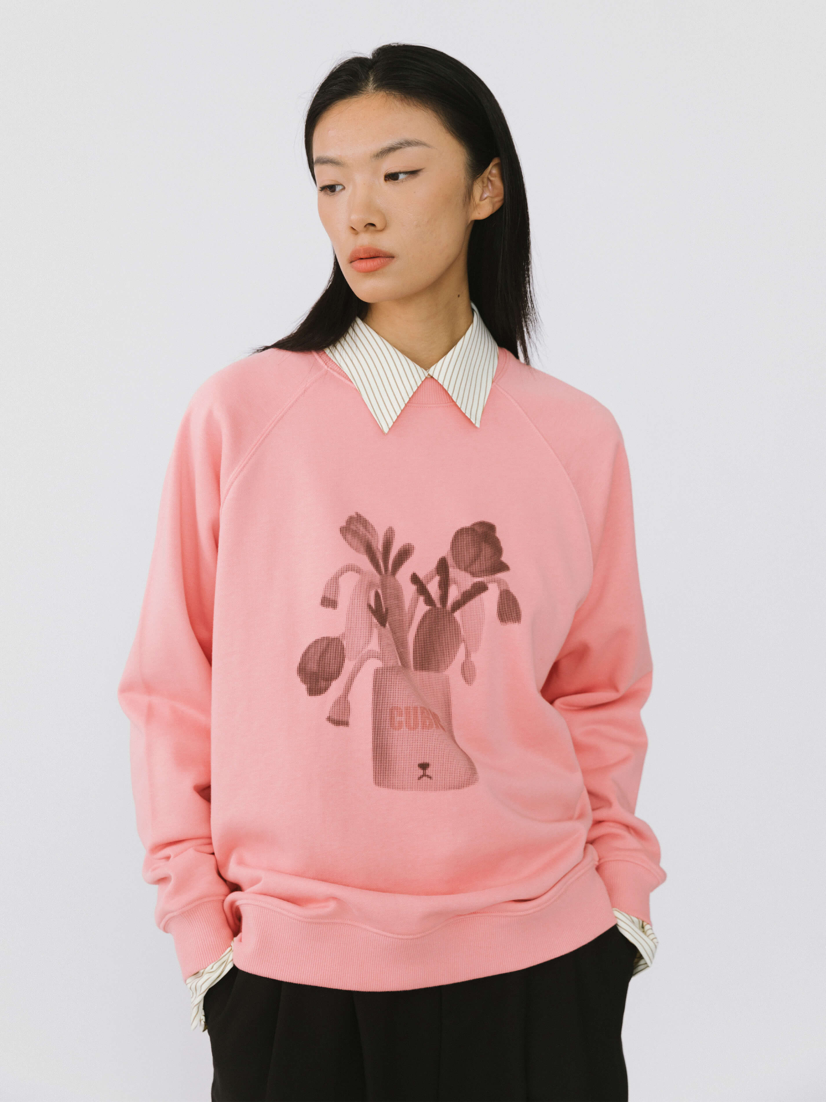 Round Neck Printed Sweatshirt-8