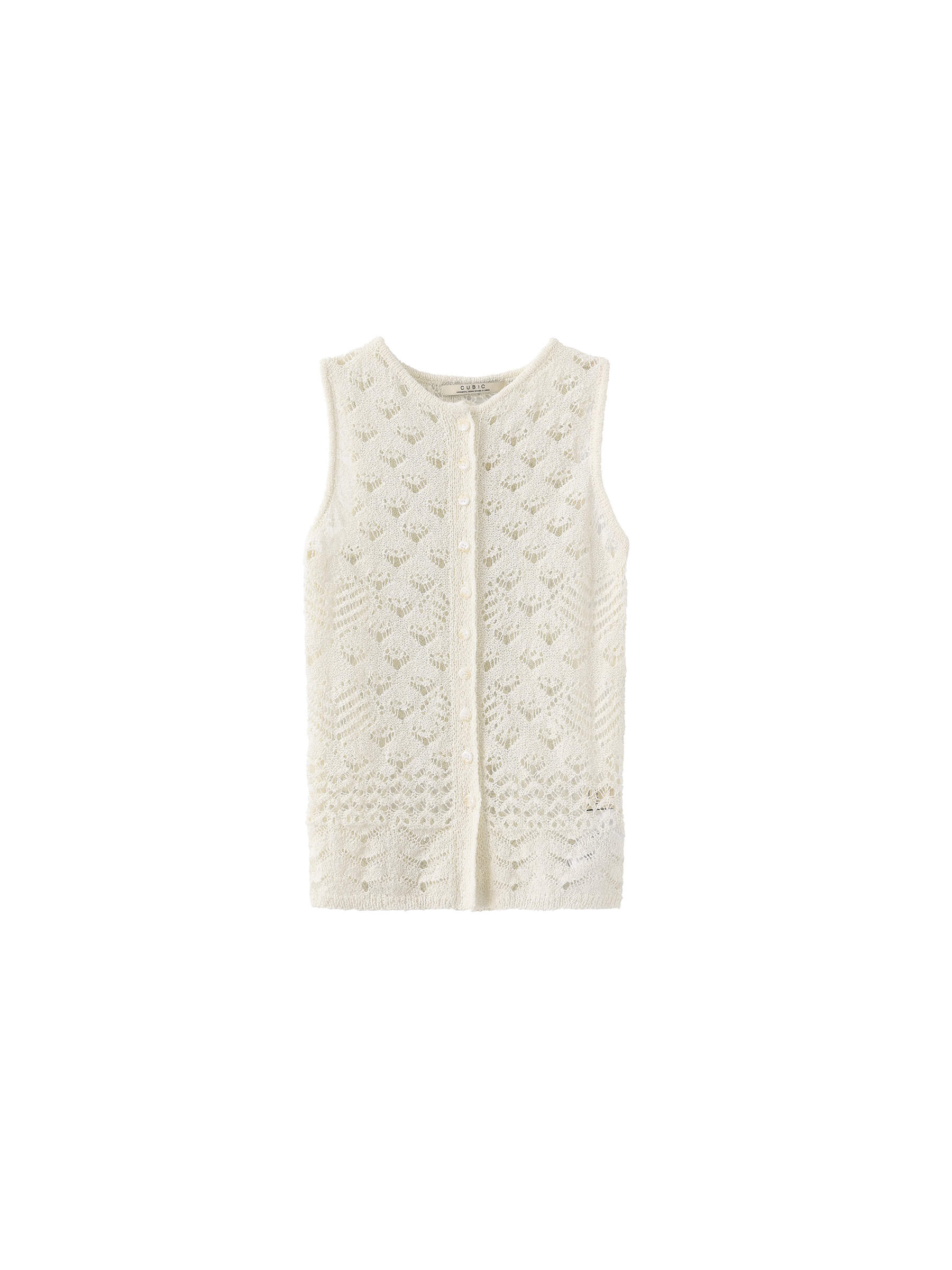 Hollow-Out Crochet Knit Sleeveless Top-8