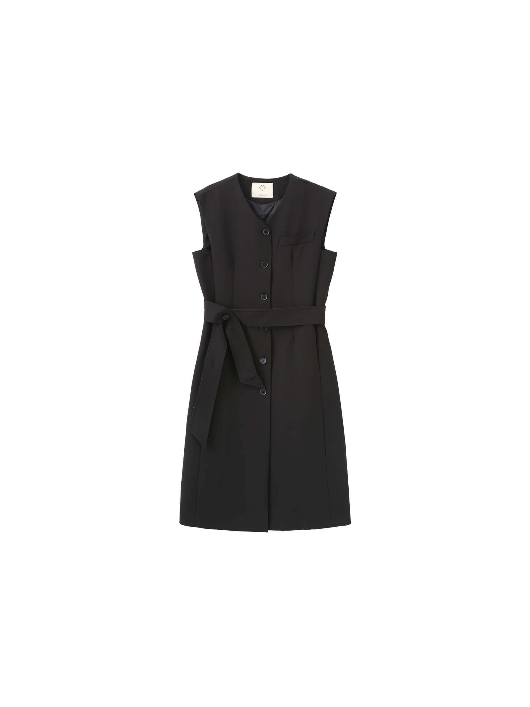 V-neck Long Tailored Vest-7