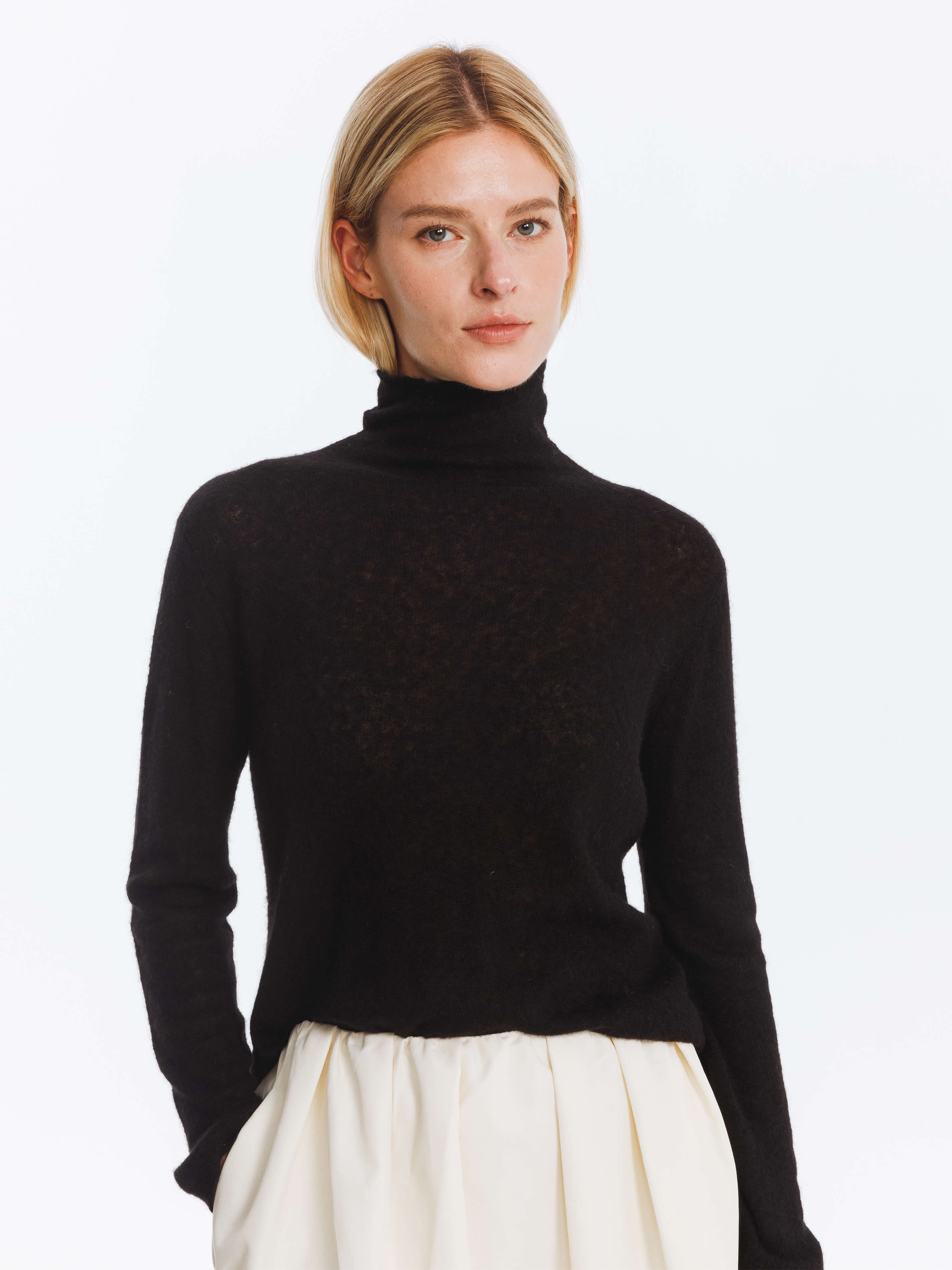 Thin Wool Long Sleeves Top-8