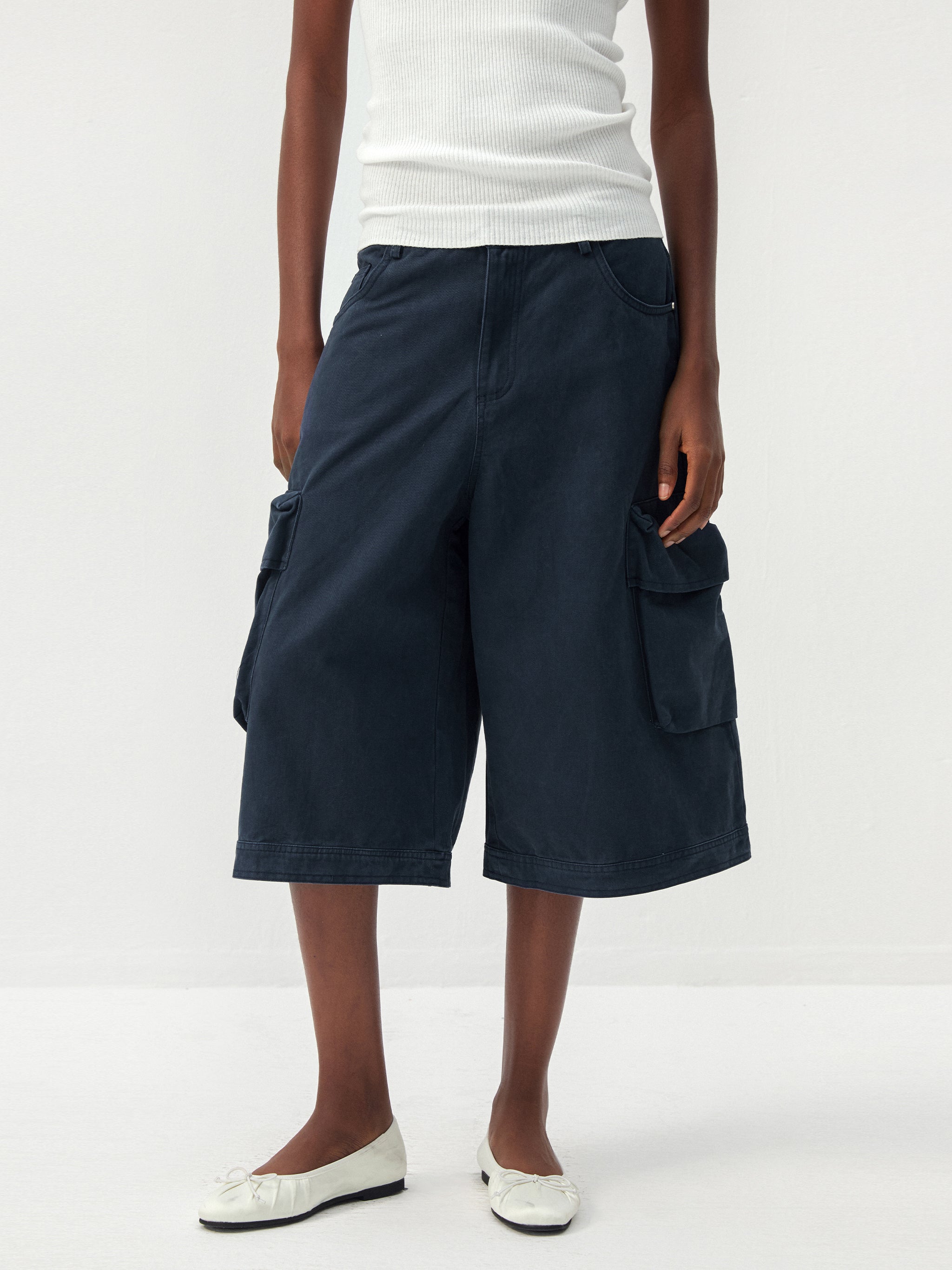CUBIC 100% Cotton Cargo Culottes-7