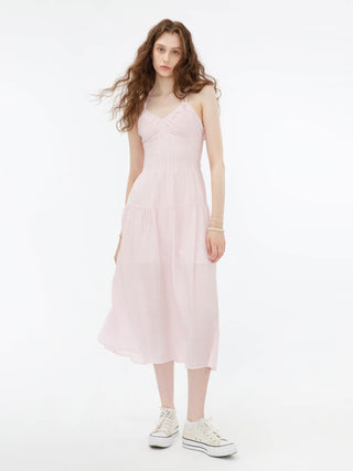 Sweetheart Sheer Midi Dress