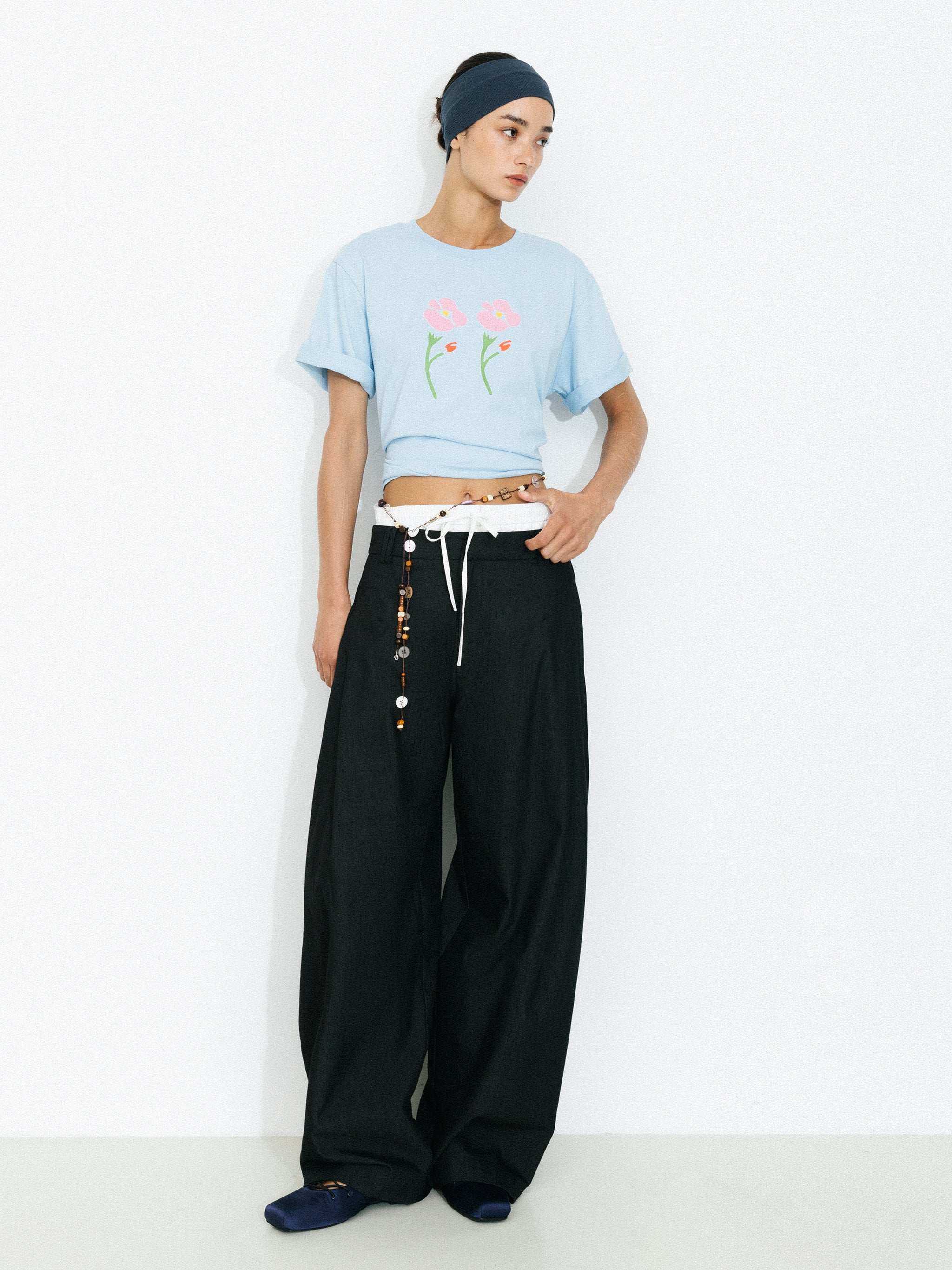 Oversized Flowers T-shirt-7