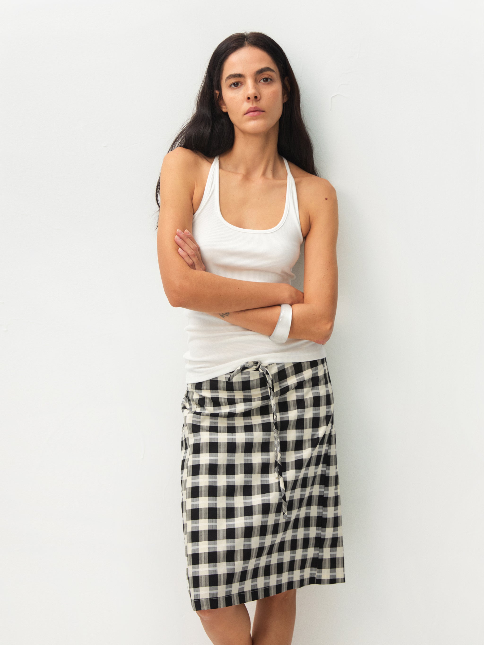 CUBIC Straight H‑line Two‑way Skirt-7
