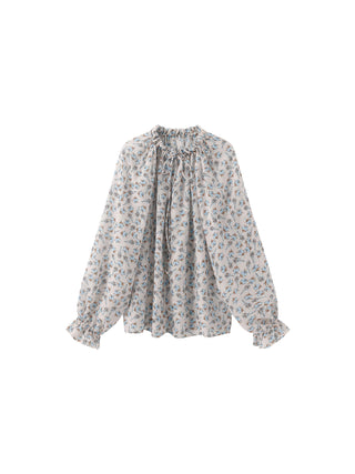 V-Neck Flowy Floral Blouse