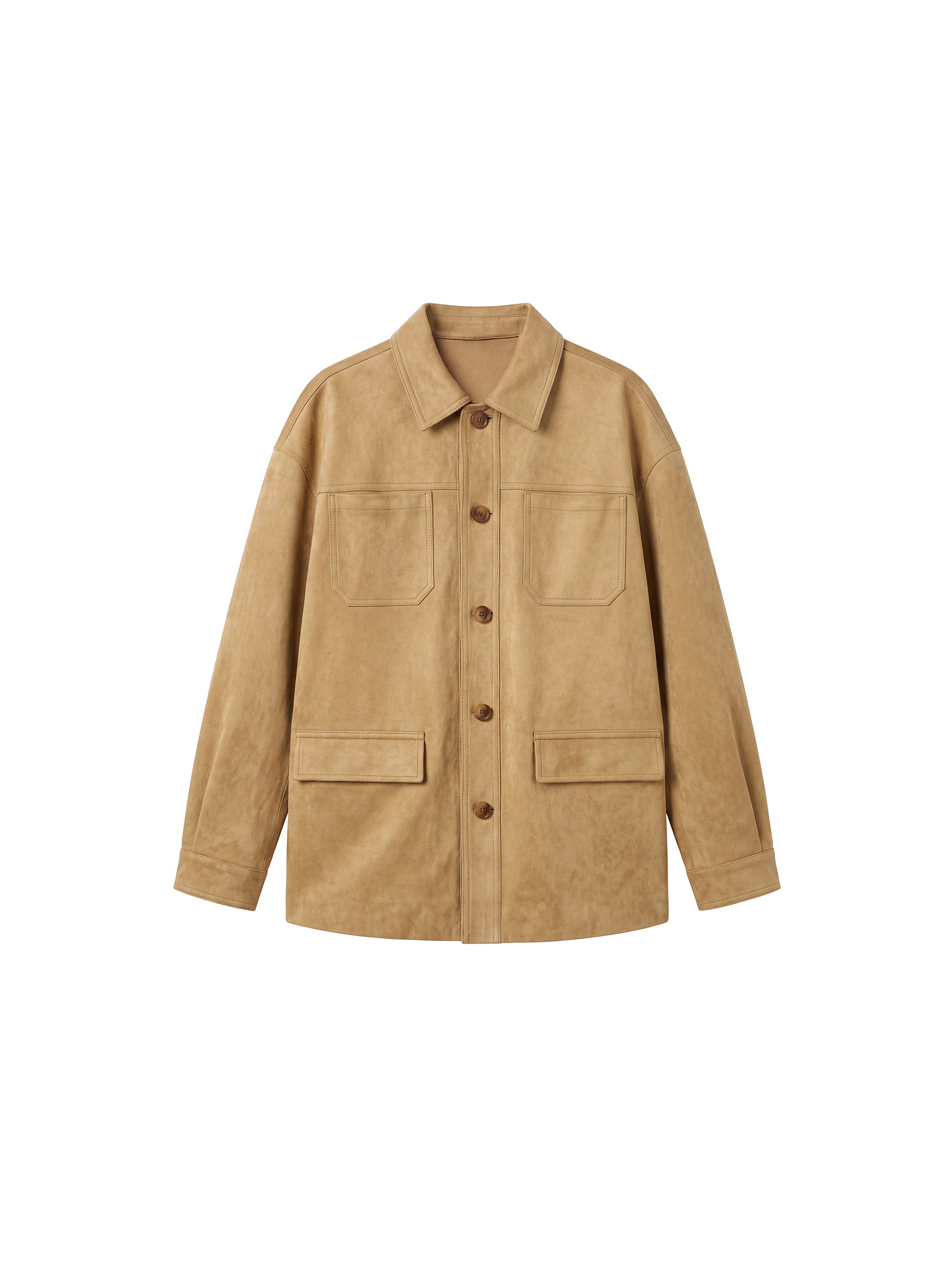 CUBIC Vintage Suede‑Effect Utility Jacket-7