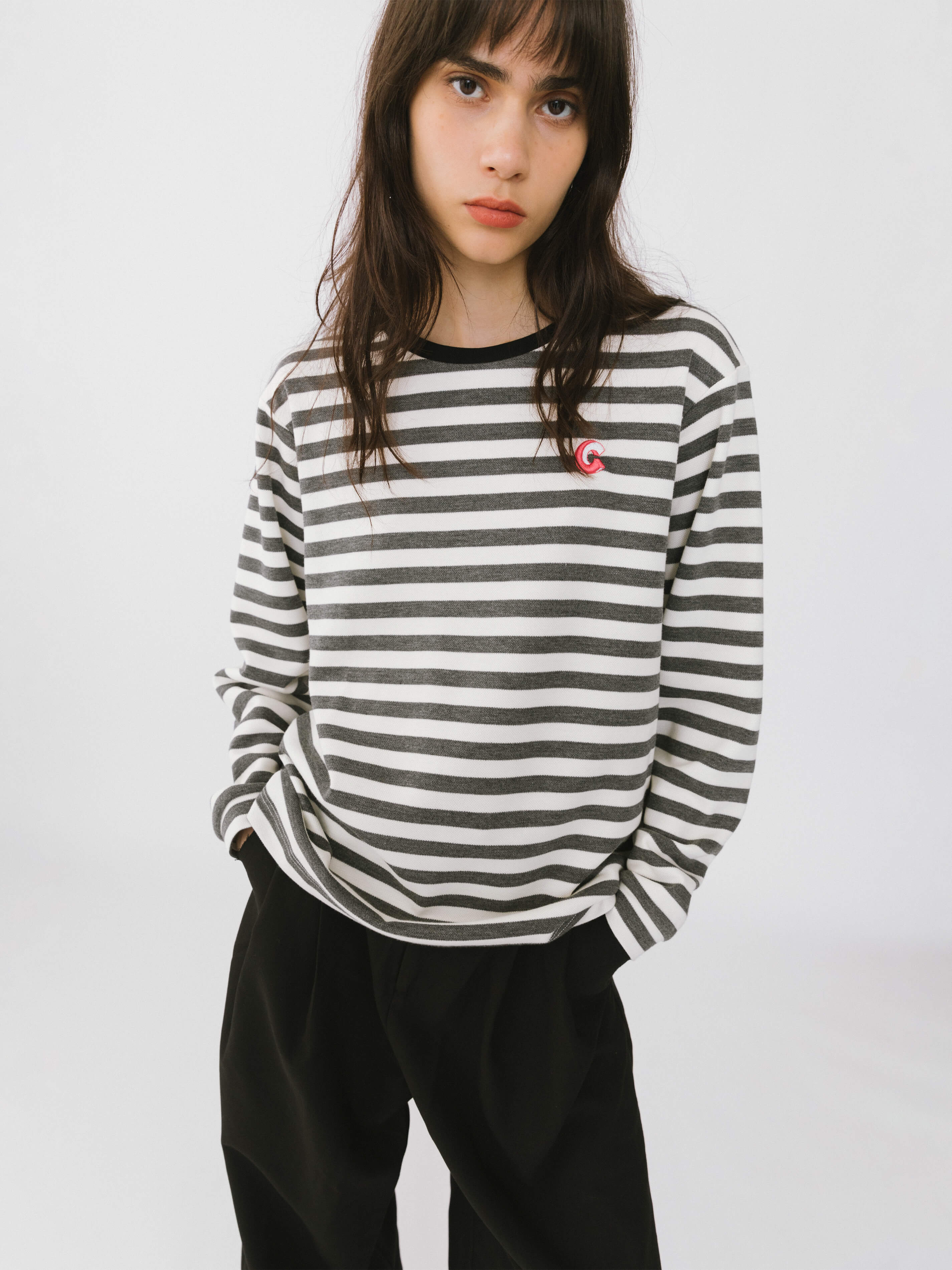 Oversized Striped Long Sleeve Top-7