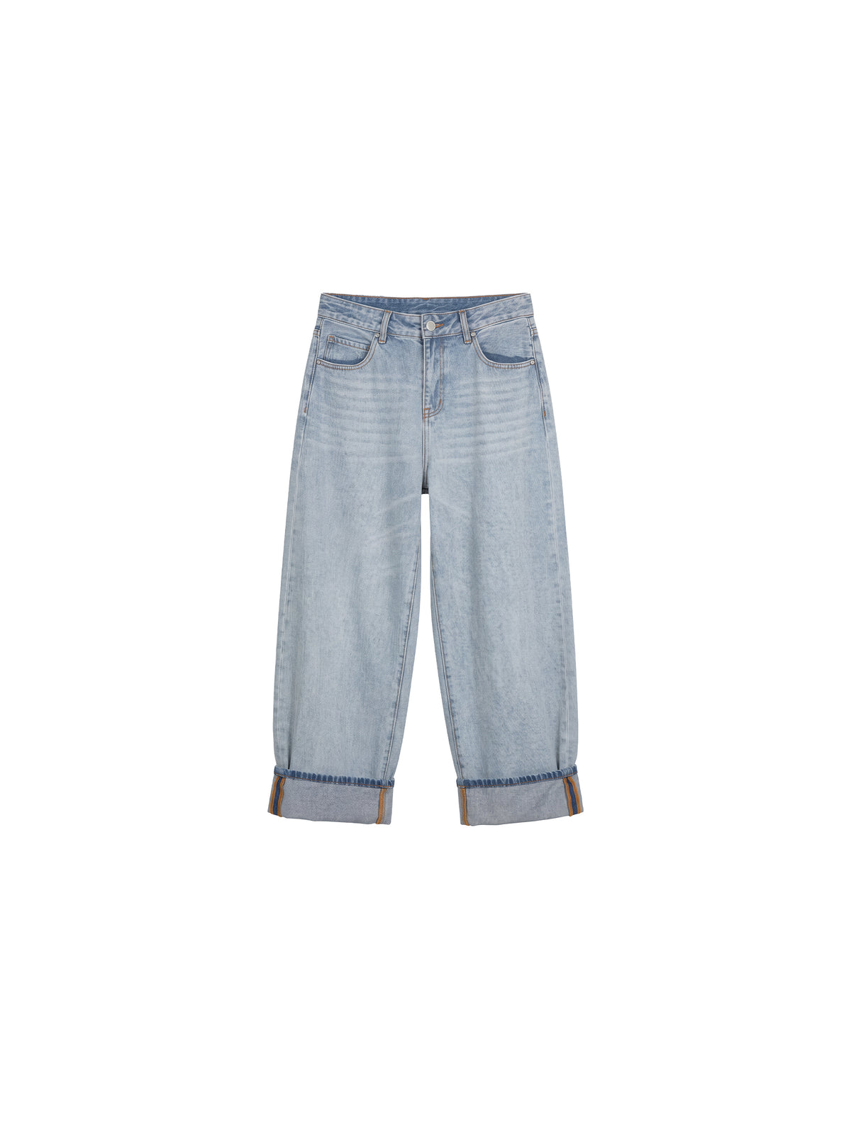 CUBIC Vintage Wash Relaxed Denim Jeans-6