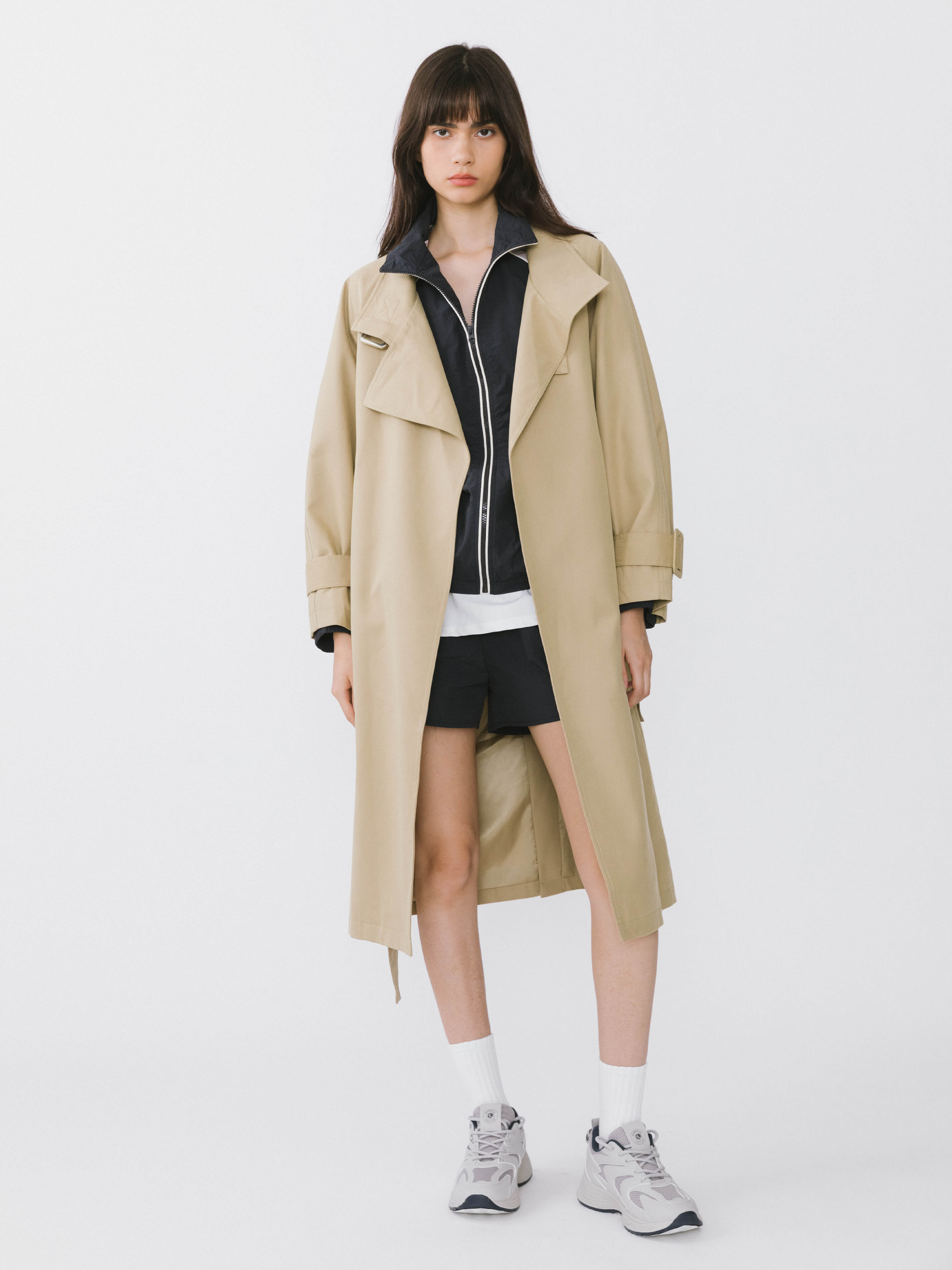 Overlay Mid-Length Trench Coat-9