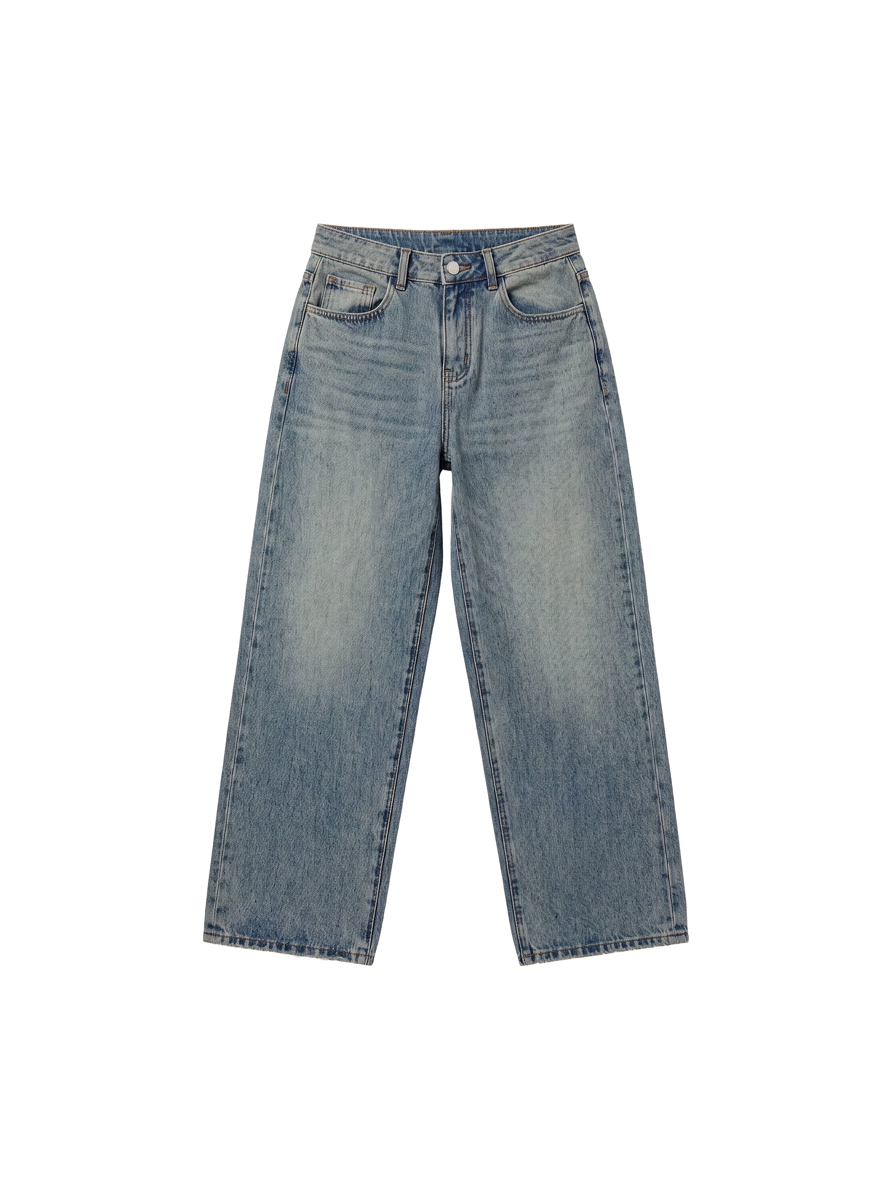 CUBIC Textured Wide Leg Jeans-7